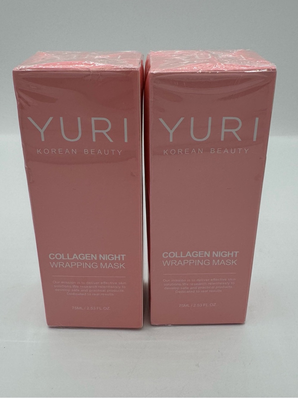 YURI‎ Korean Beauty Collagen Hydrating Anti-Aging Night Mask 2.53 fl oz (2) NEW